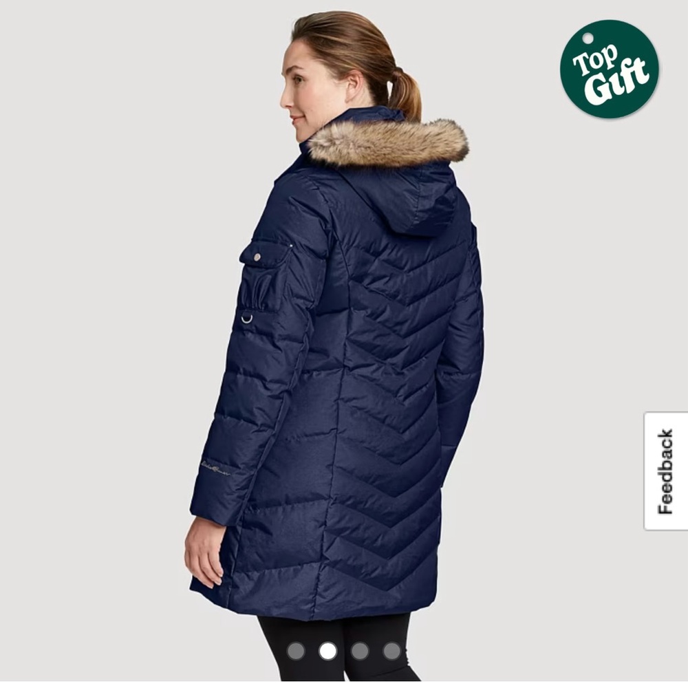 Eddie Bauer Sun Valley Black Down Parka - Picture 9 of 12